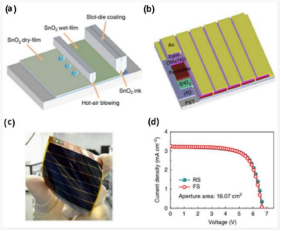 采用狭缝涂布SnO₂电子传输层的大面积柔性钙钛矿太阳能电池（PSC）组件.png